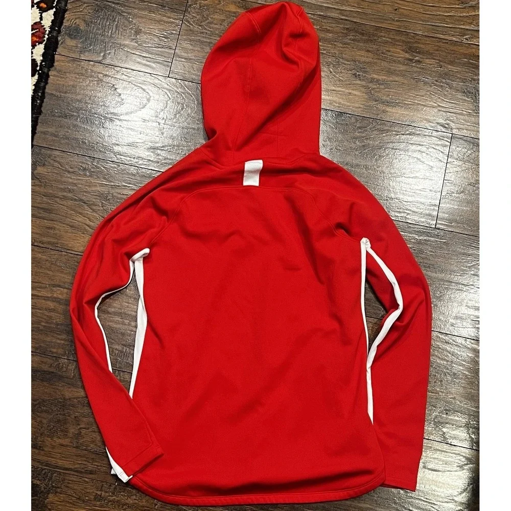 Nike Dri Fit‎ Hoodie, Kangaroo Pouch, Red, Athletic Sports, Women's Size Small